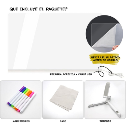 Pizarra de Dibujo Luminoso para Niños