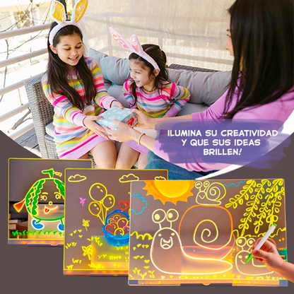 Pizarra de Dibujo Luminoso para Niños