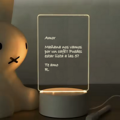 Lámpara de Noche Pizarra LED de luz suave